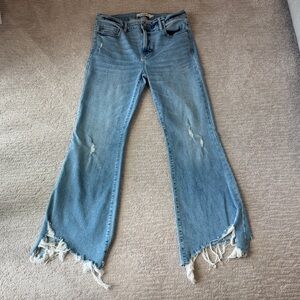 Hidden LA size 30 Frayed Hem Light Blue Jeans